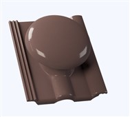 KMB BETA Briliant Taška betonová odvětrávací komplet Beta o 110 mm hnědá